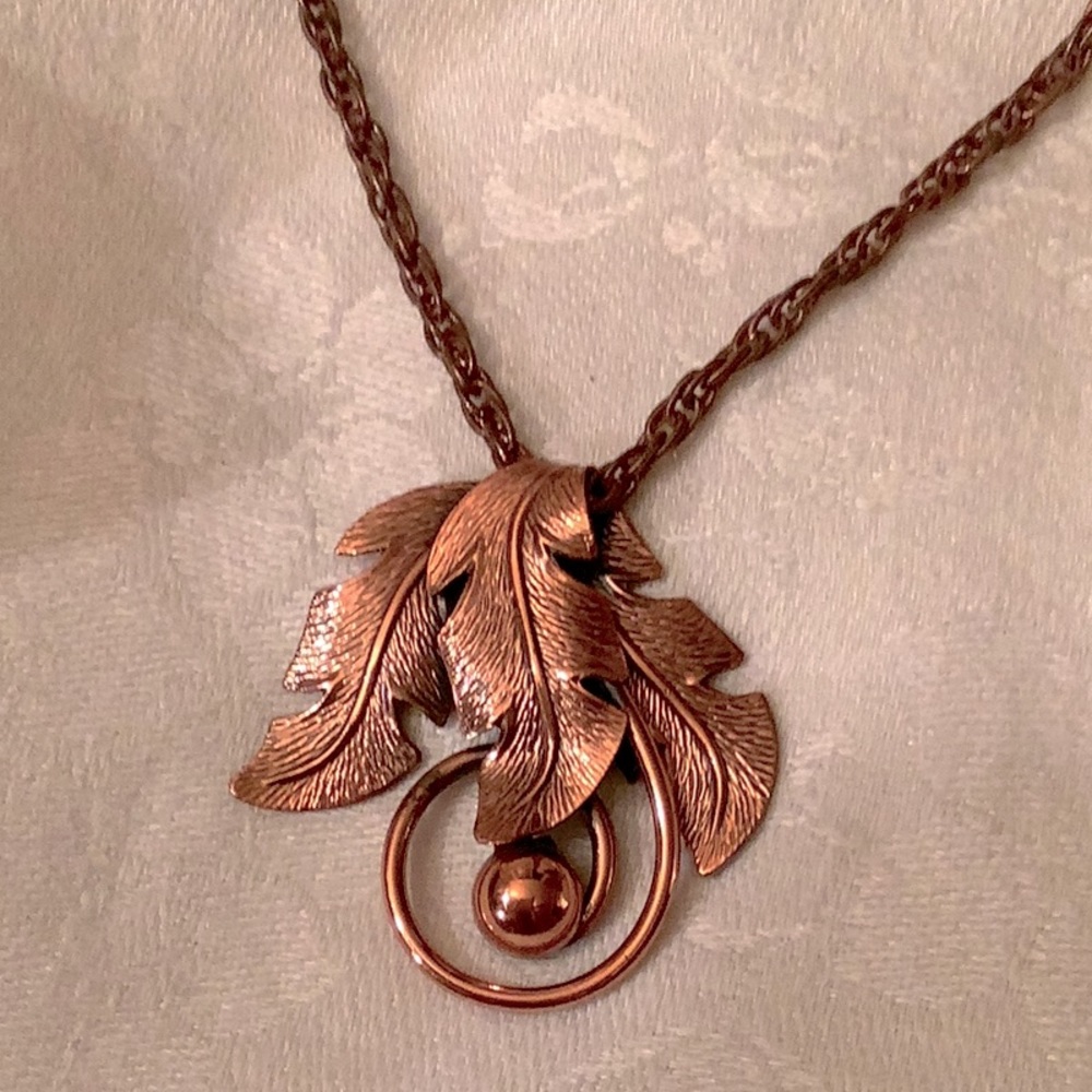 BELL COPPER Signed Handmade Solid Copper Pendant